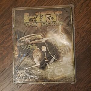 Vintage Hot Rod Metal Sign